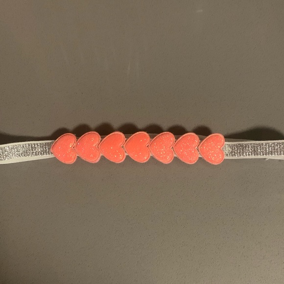 Accessories Baby Silver Pink Heart Headband Poshmark